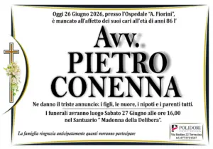 annuncio funebre pietro conenna