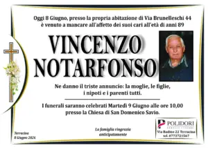 ANNUNCIO FUNEBRE VINCENZO NOTARFONSO