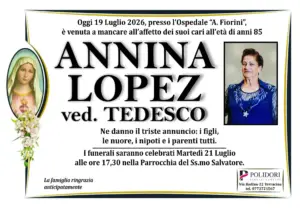 annuncio funebre annina lopez