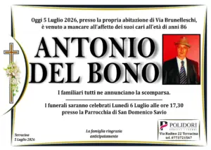 annuncio funebre antonio del bono
