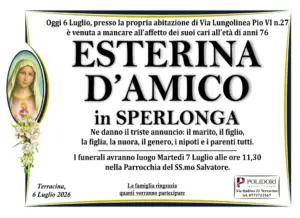 annuncio funebre esterina d'amico