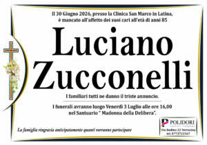 annuncio funebre luciano zucconelli