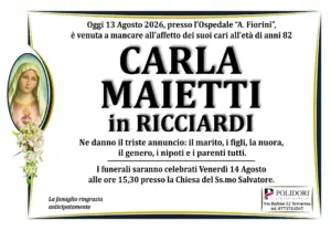 annuncio funebre carla maietti