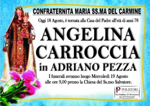 annuncio funebre angelina carroccia