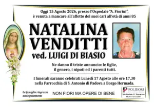 annuncio funebre natalino venditti