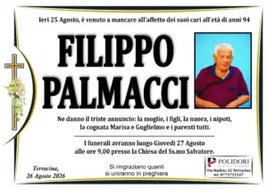 annuncio funebre filippo palmacci